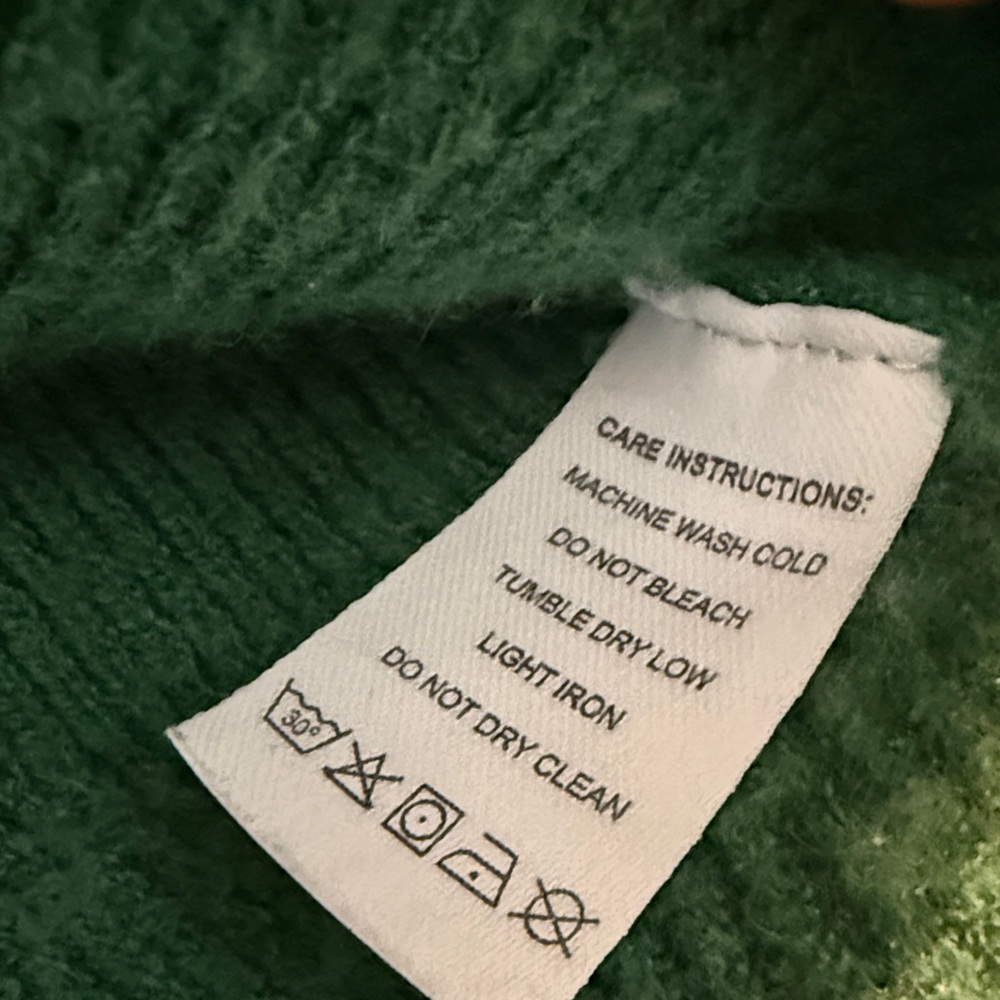 Emerald Green Peplum Button Down V-Neck Cardigan size M - Picture 3 of 13